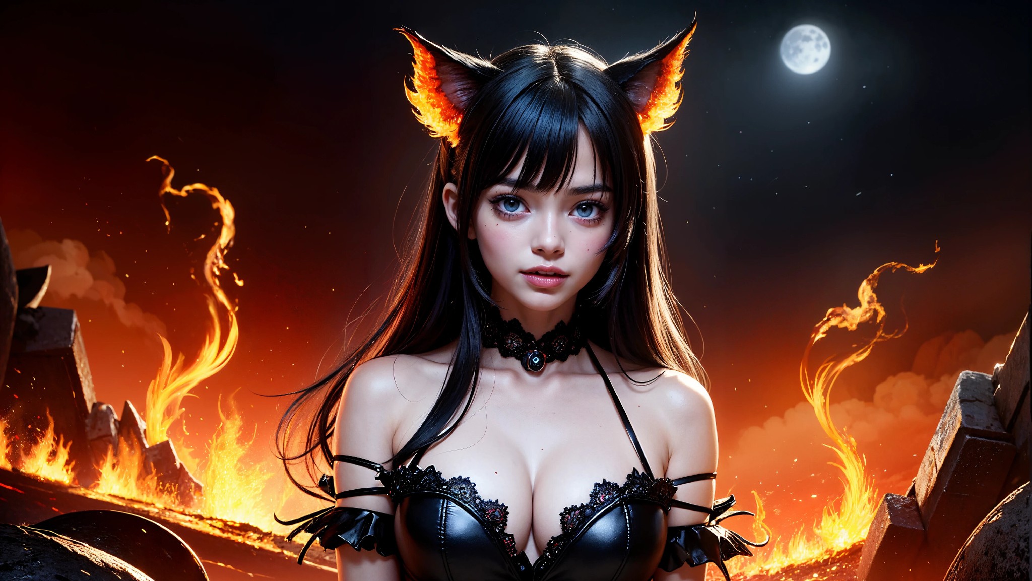 Cute devil girl from hell