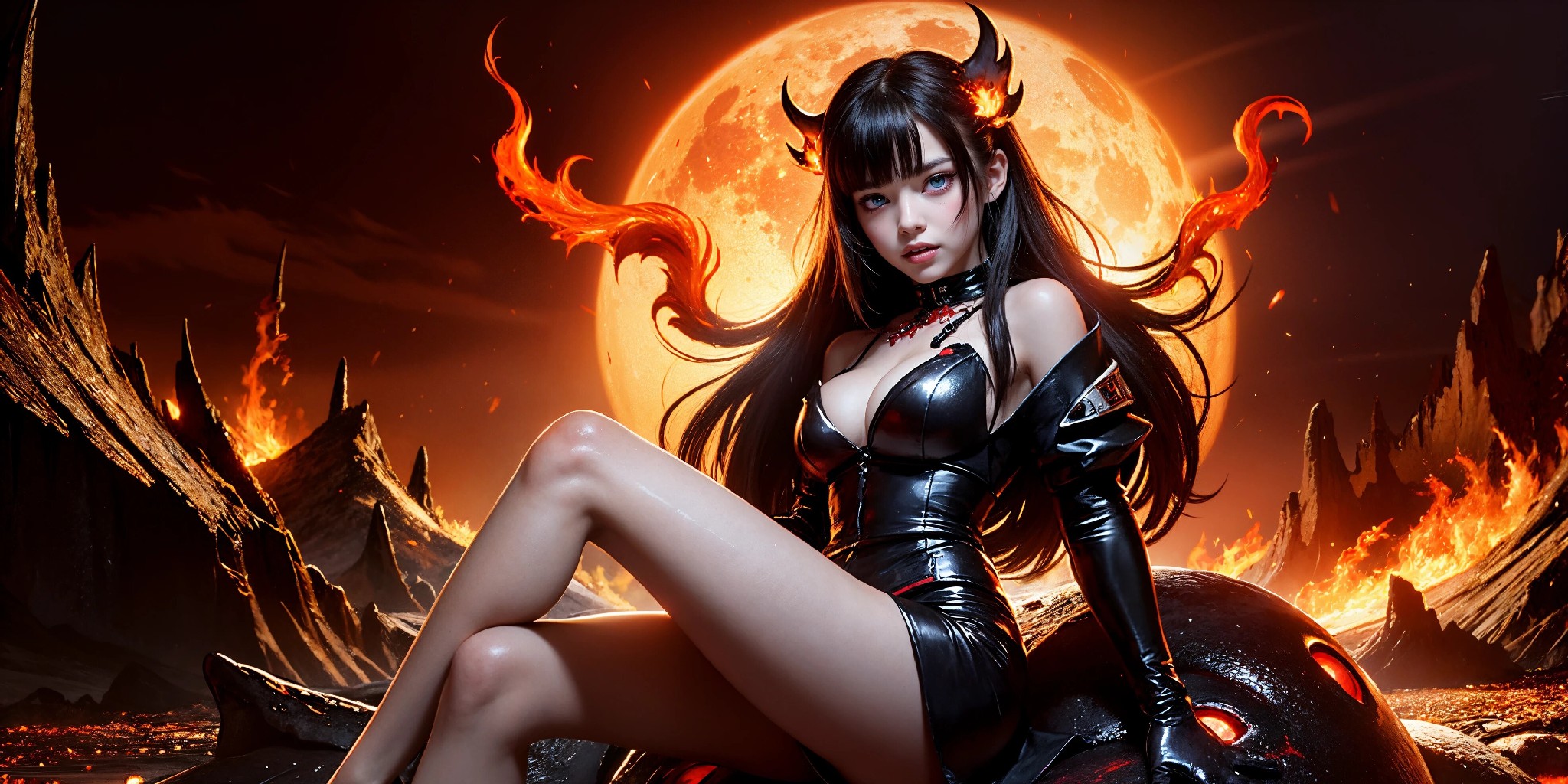 Cute devil girl from hell