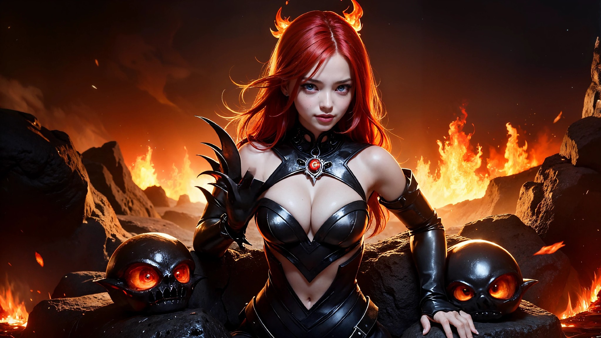 Cute devil girl from hell