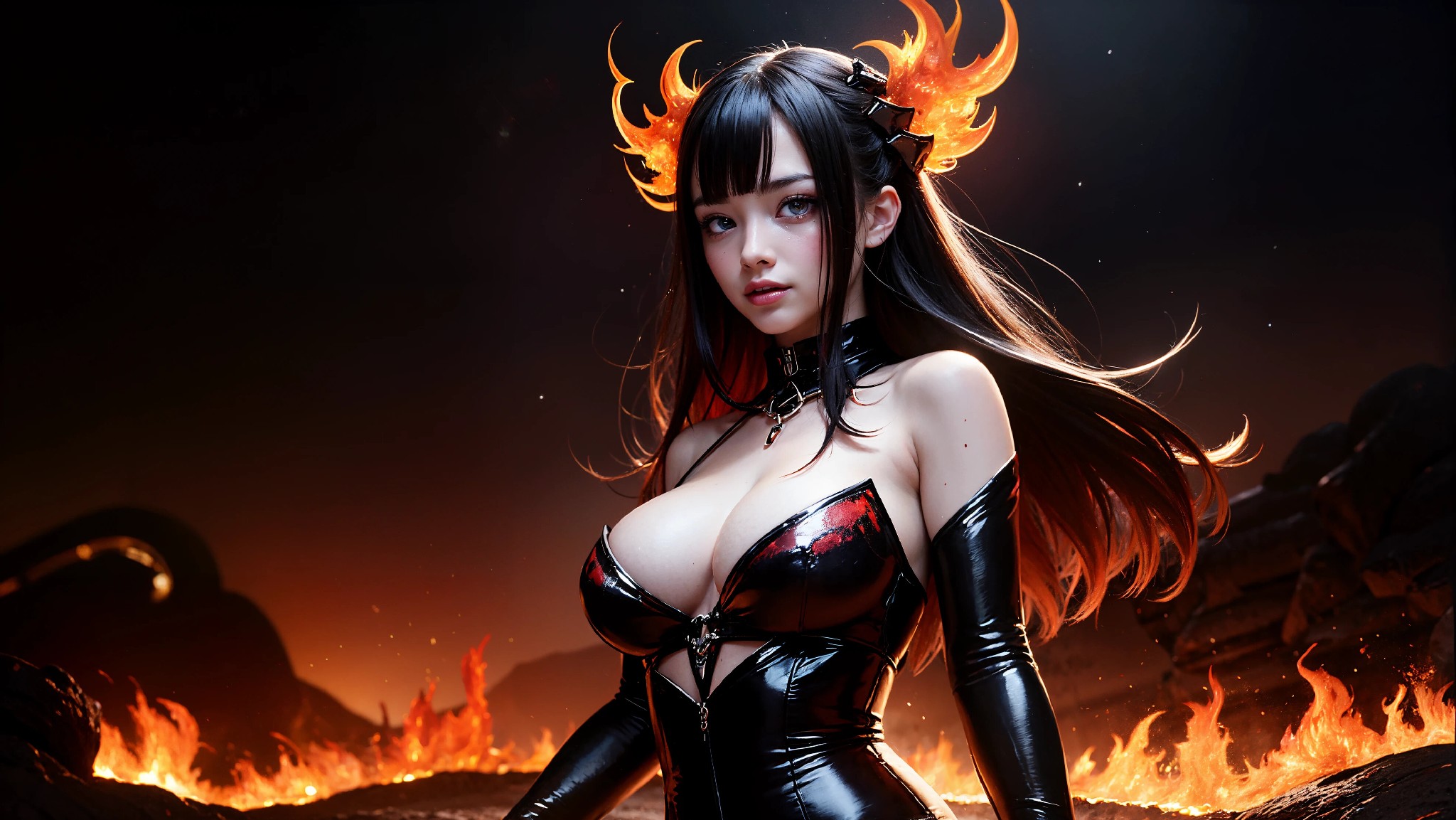 Cute devil girl from hell