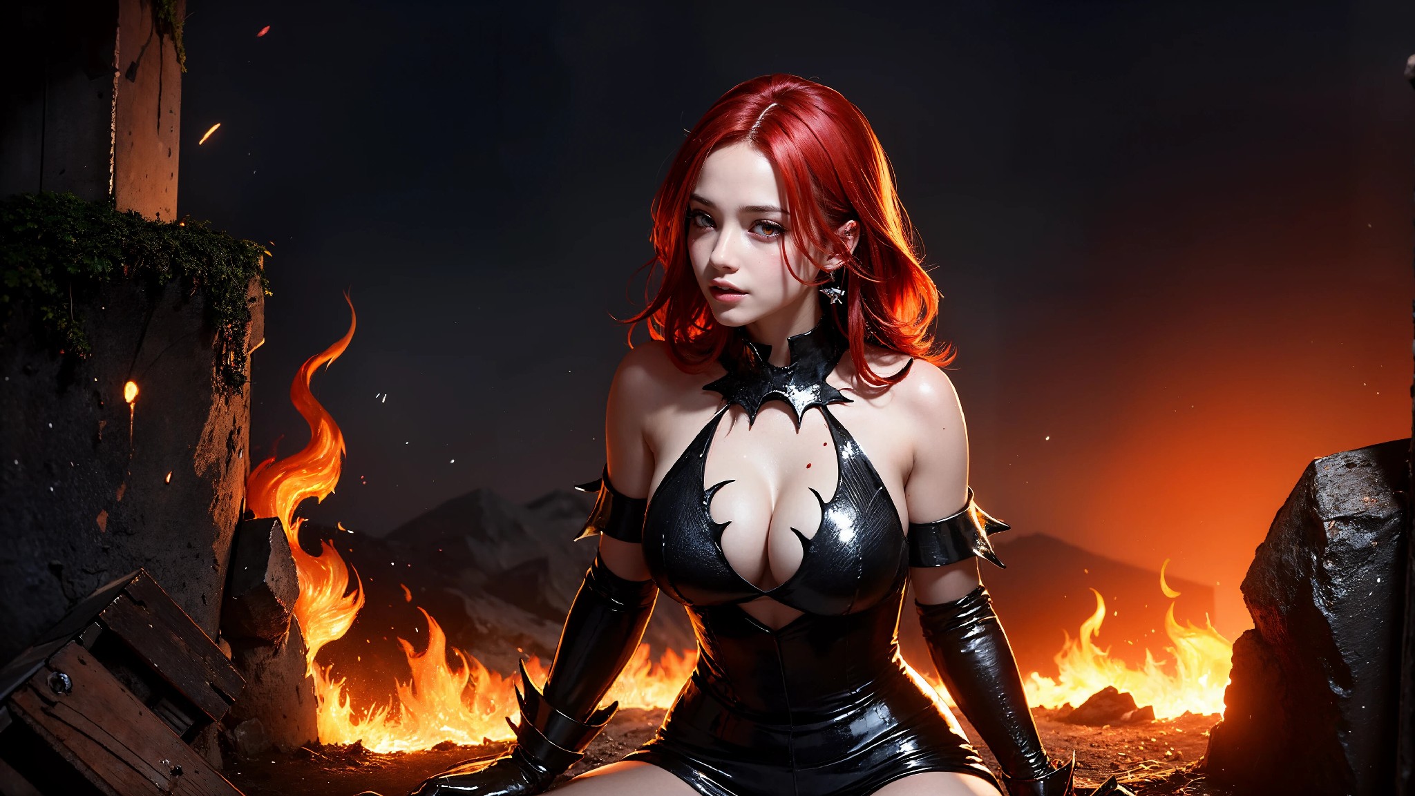 Cute devil girl from hell