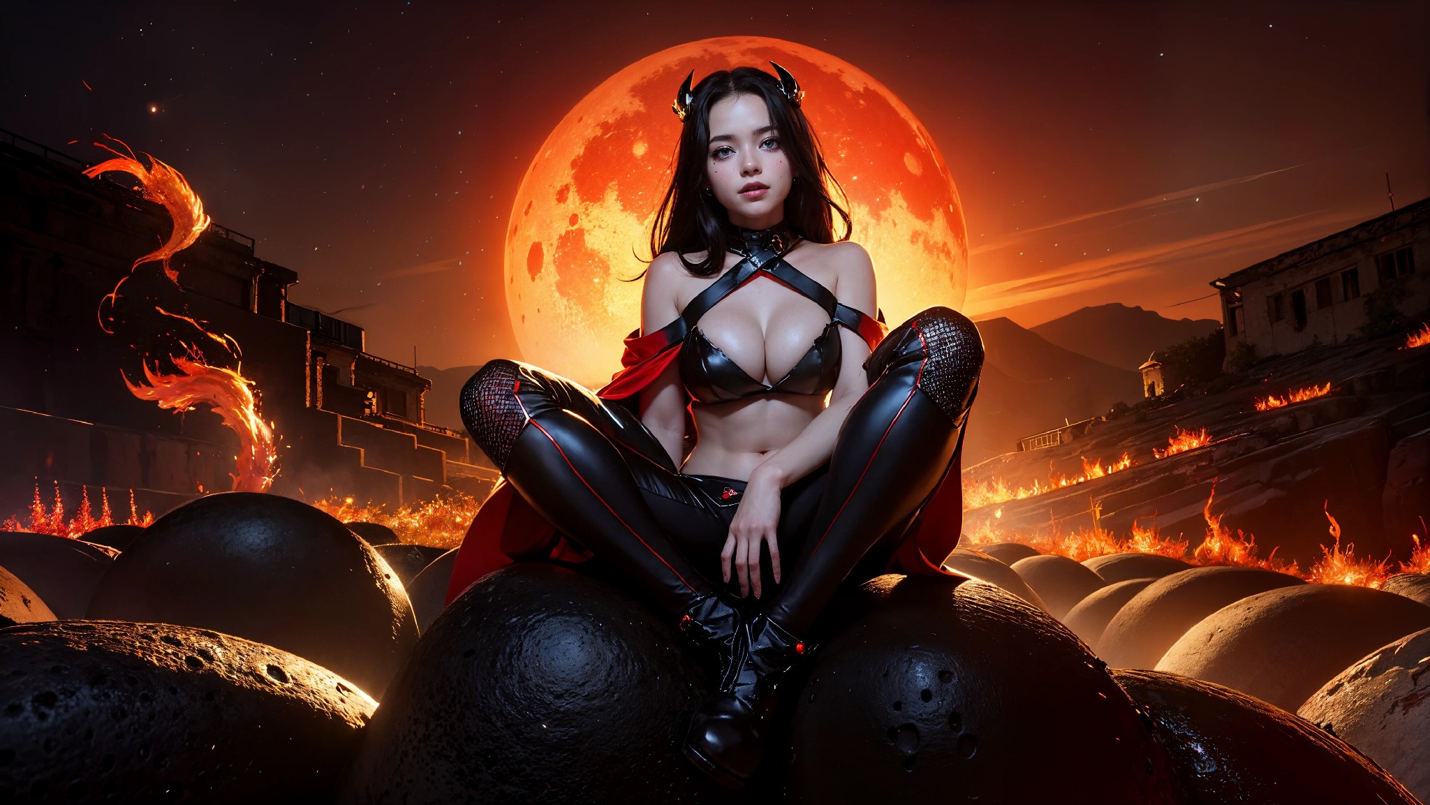 Cute devil girl from hell