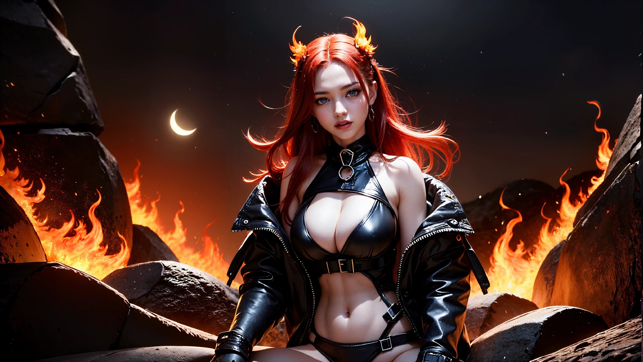 Cute devil girl from hell