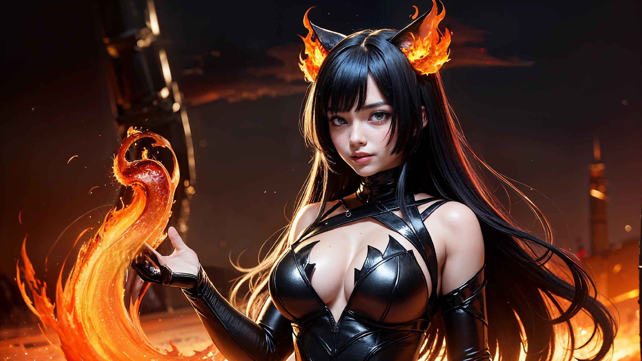 Cute devil girl from hell