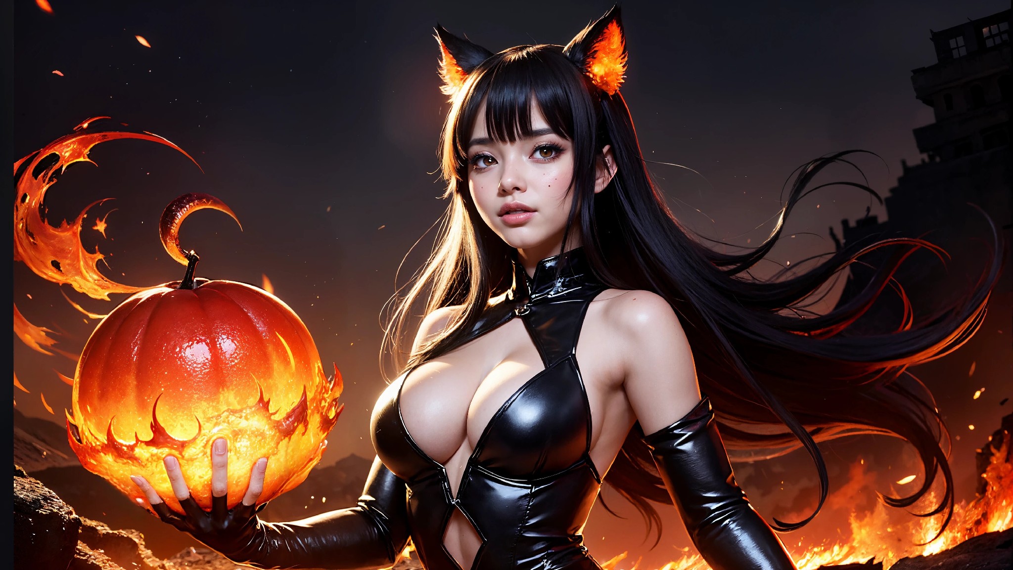 Cute devil girl from hell