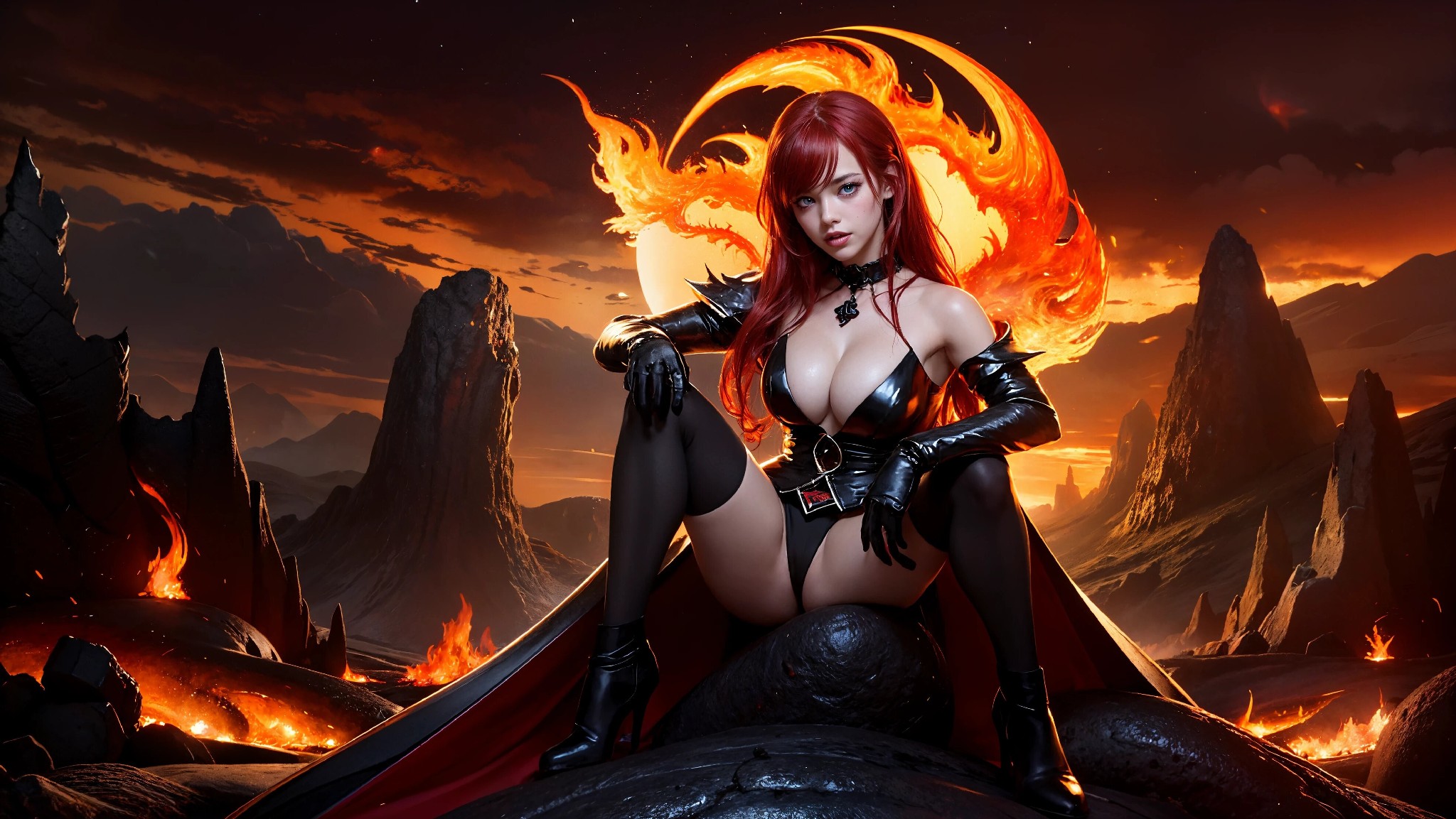 Cute devil girl from hell