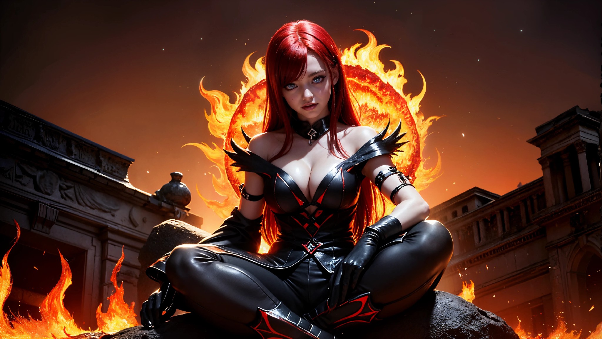 Cute devil girl from hell