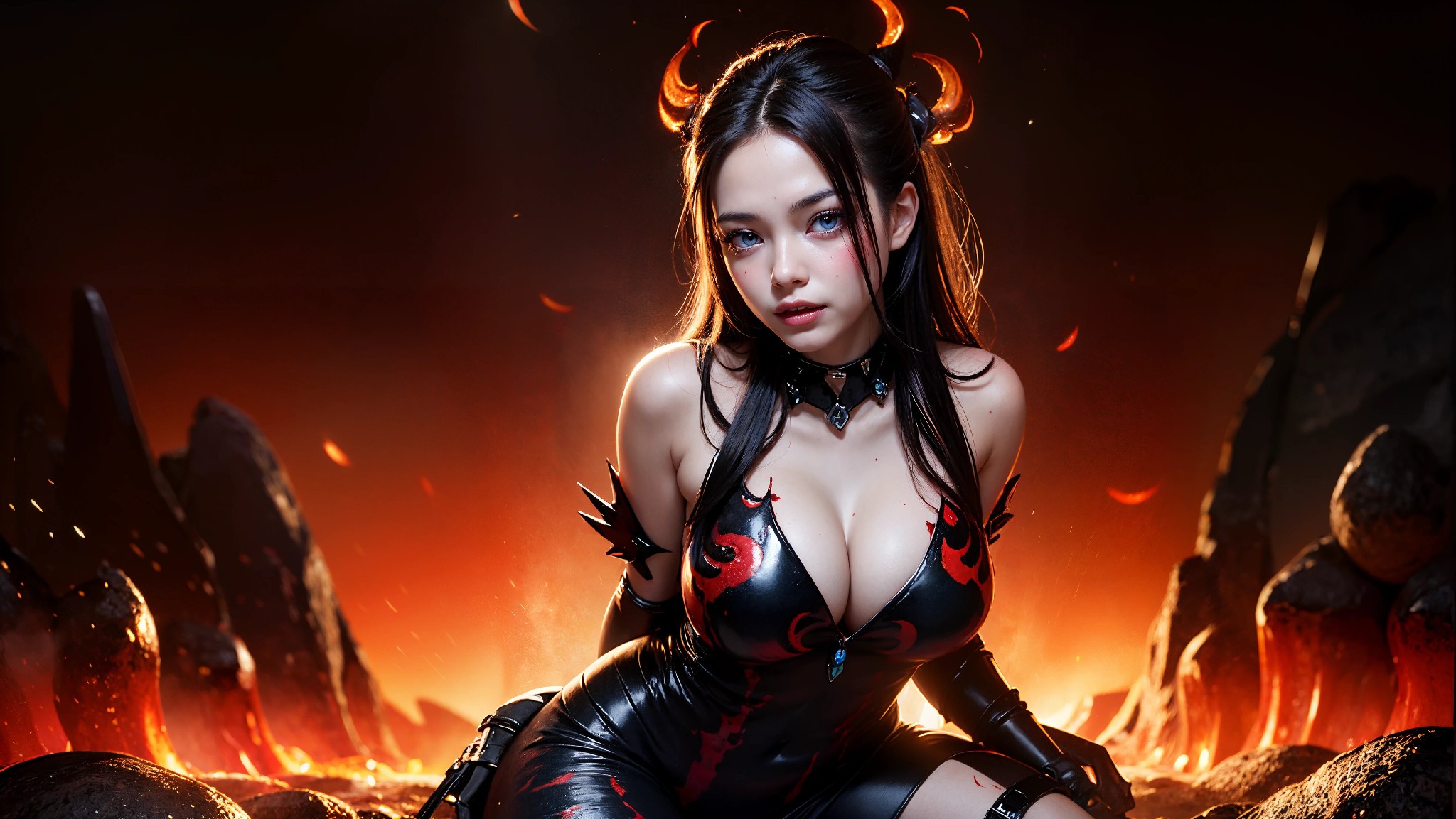 Cute devil girl from hell