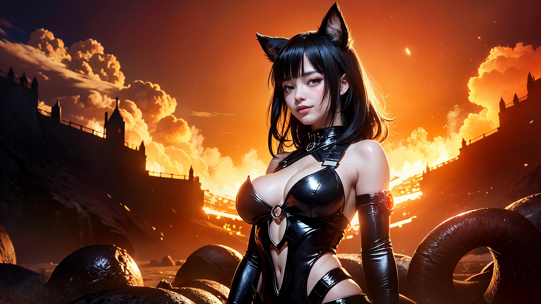Cute devil girl from hell