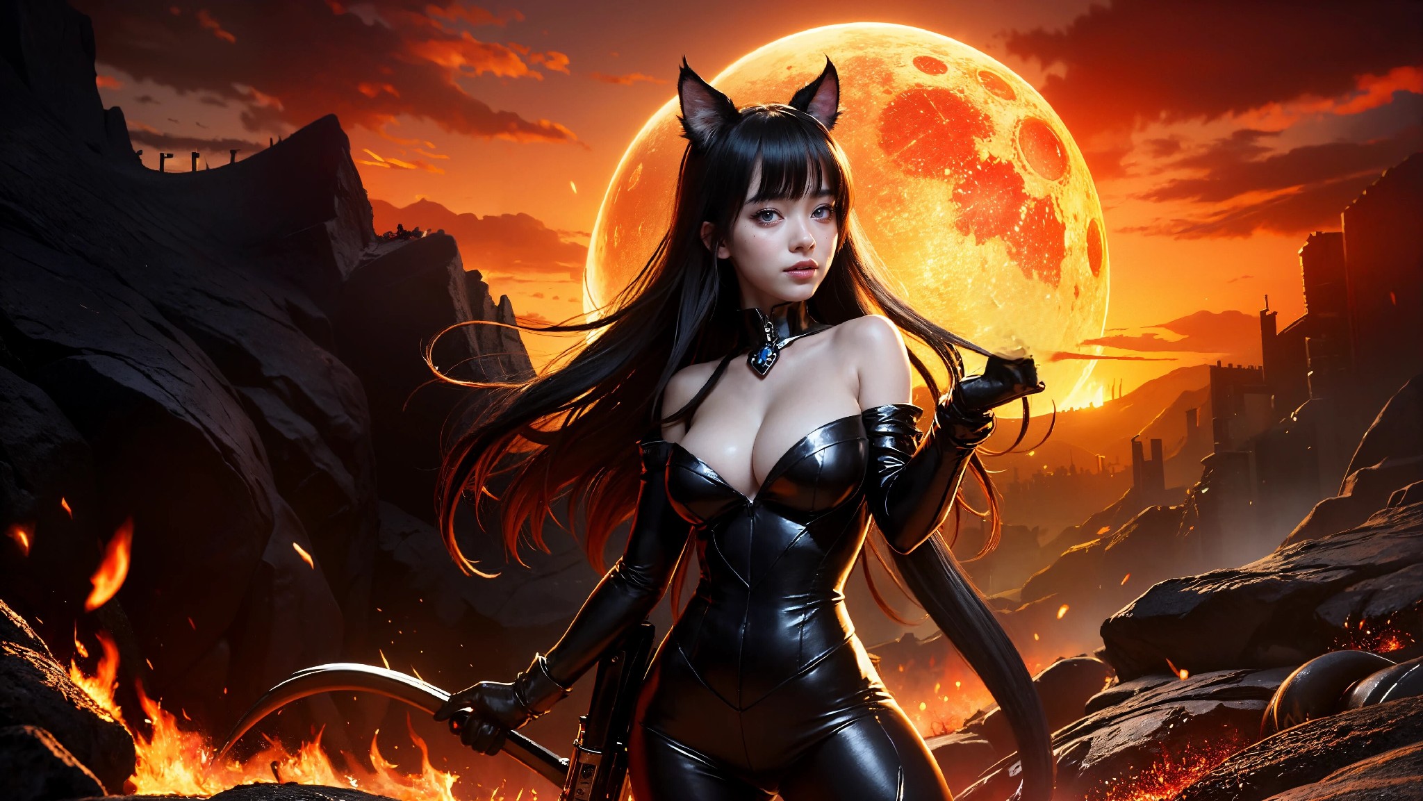 Cute devil girl from hell