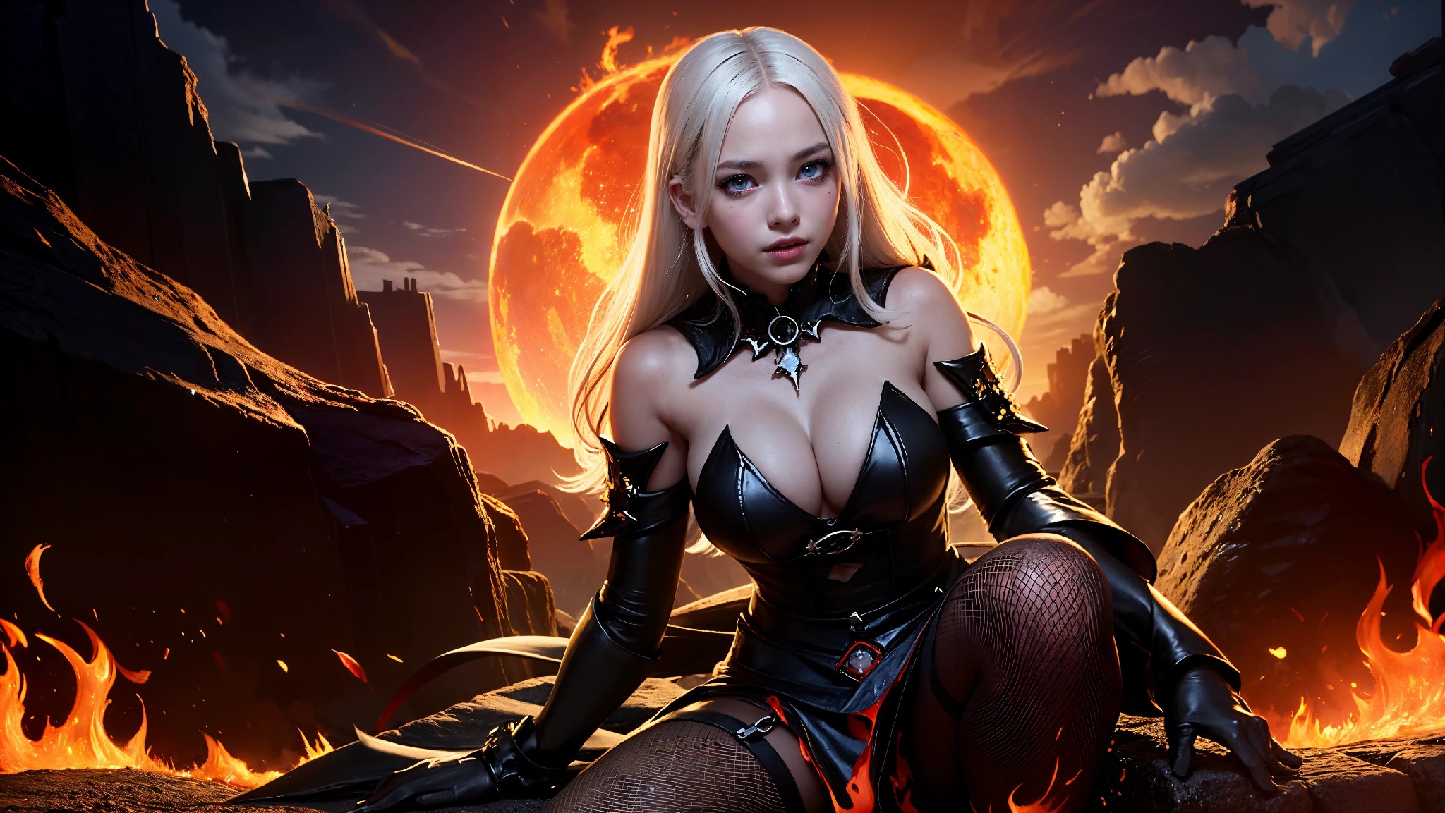 Cute devil girl from hell