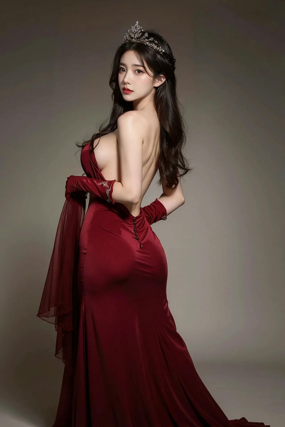 ★Patreon★ AI_Kaori - Beautiful Woman Wearing Tiara, Stylish Portrait - Part 2