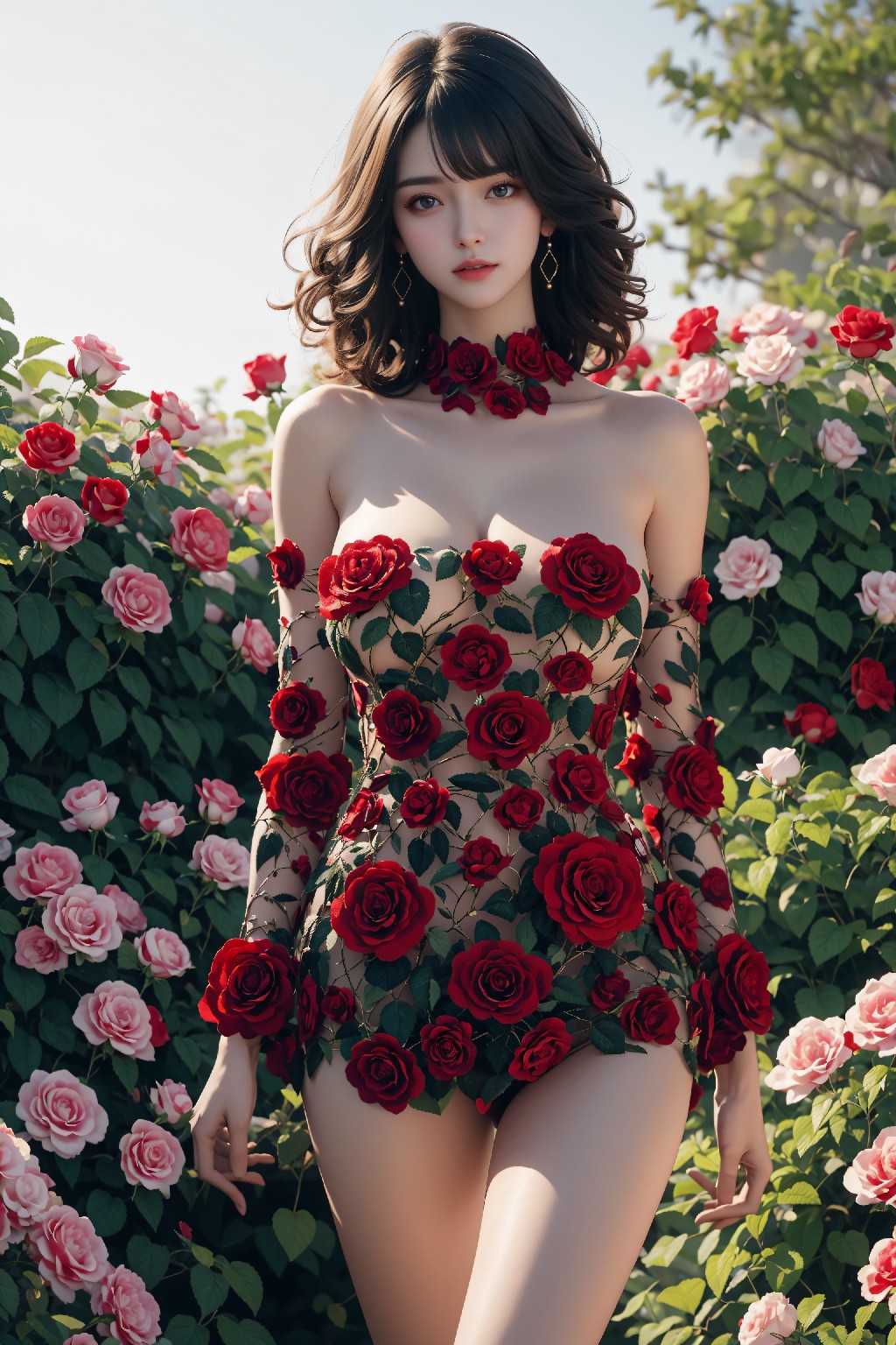 Rose Floral Dress