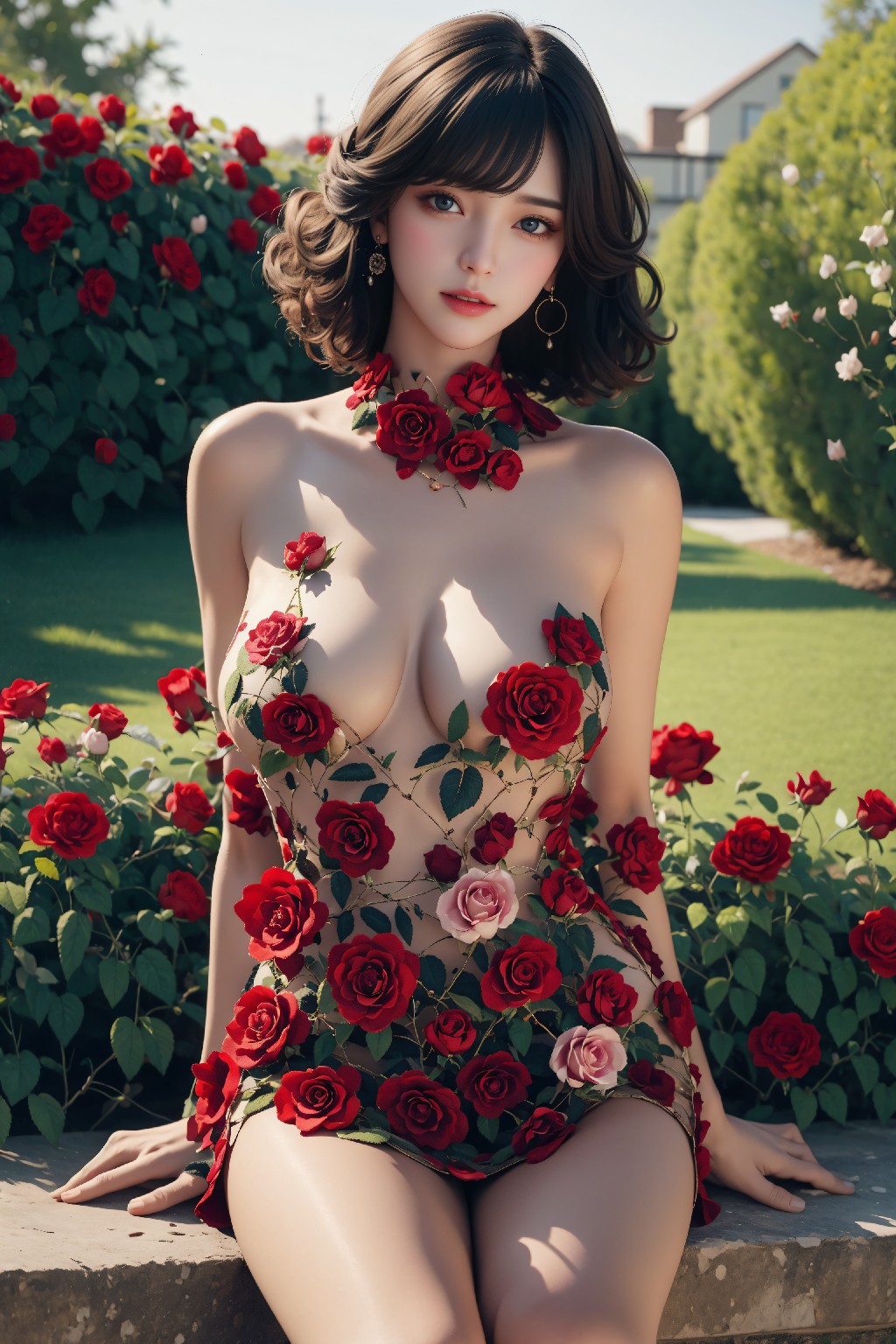 Rose Floral Dress
