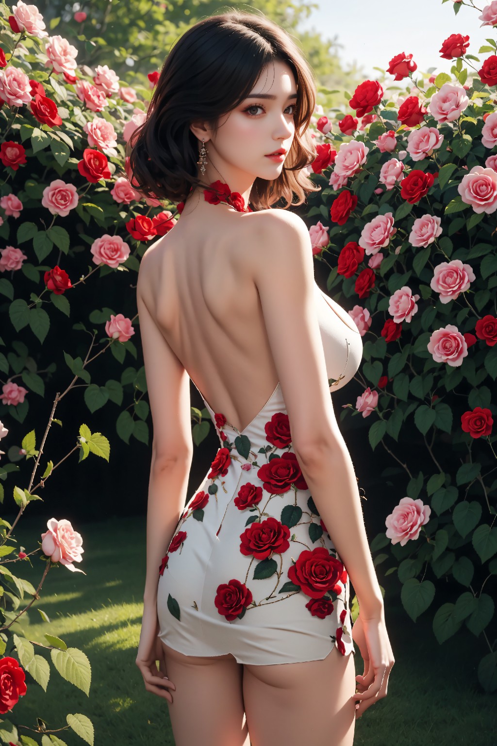 Rose Floral Dress