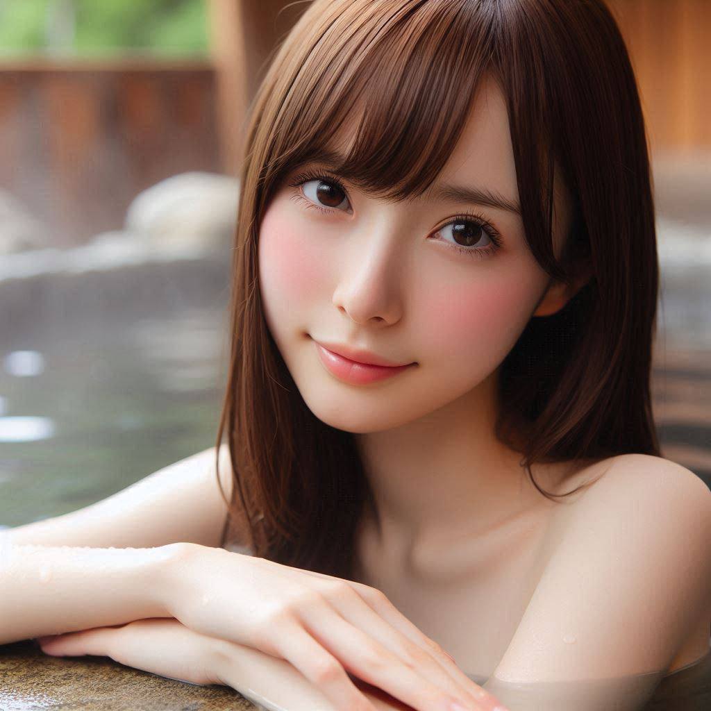 各國的妹子泡溫泉