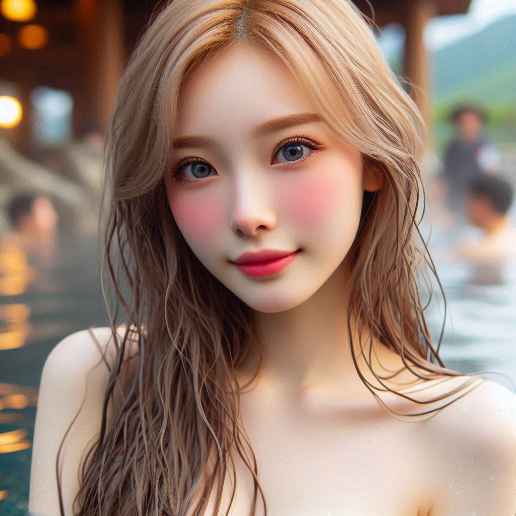 各國的妹子泡溫泉