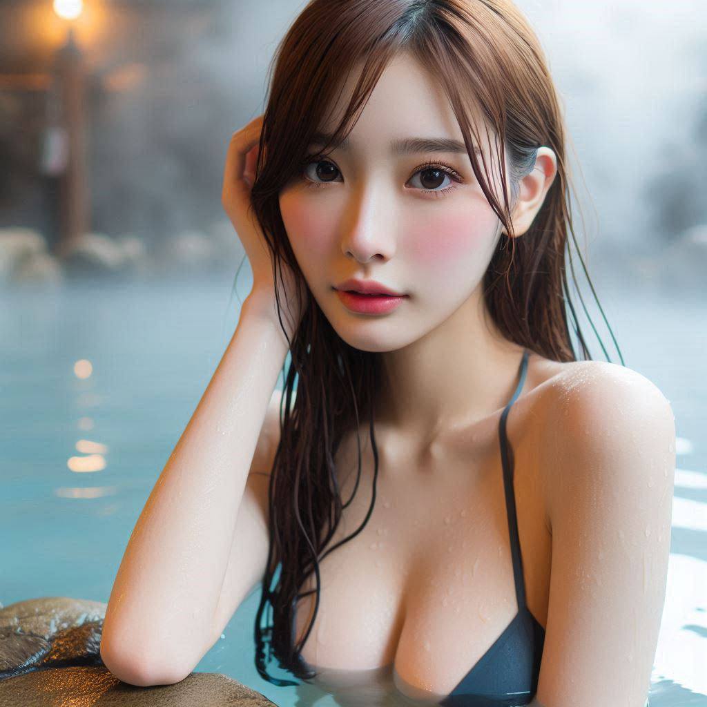各國的妹子泡溫泉