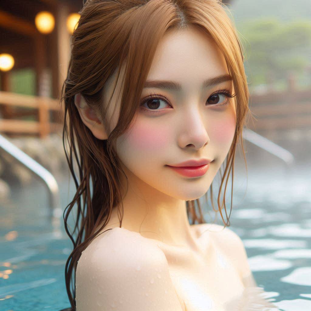 各國的妹子泡溫泉