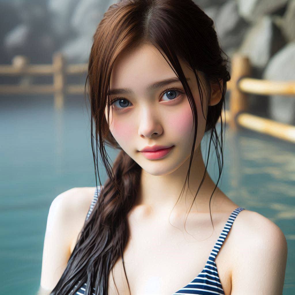 各國的妹子泡溫泉