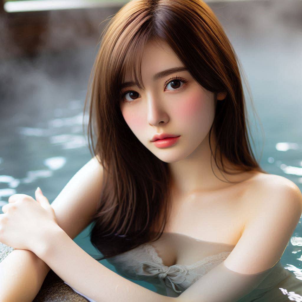 各國的妹子泡溫泉