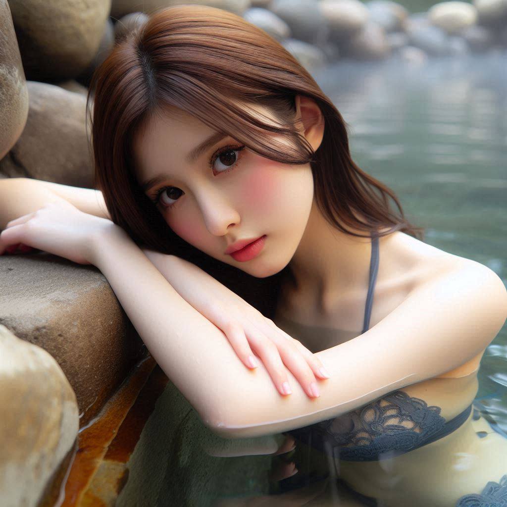 各國的妹子泡溫泉