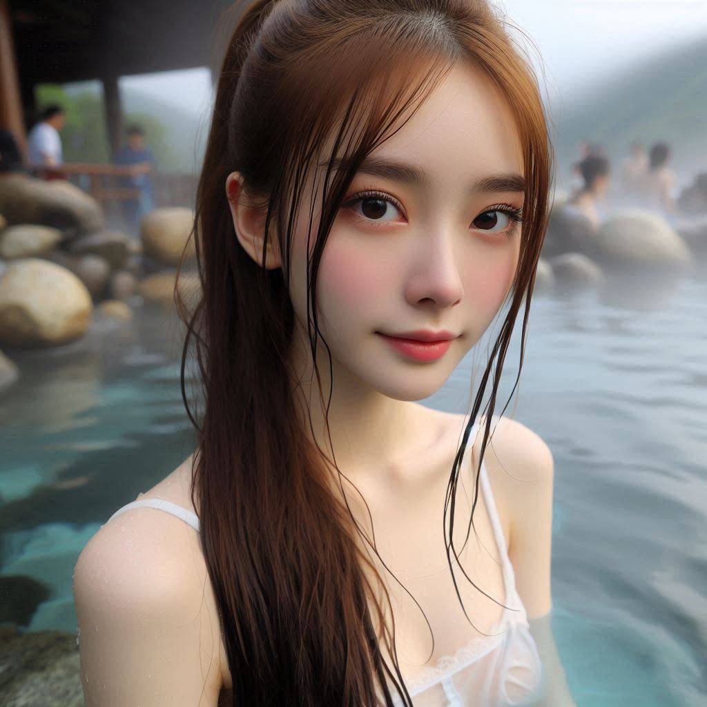 各國的妹子泡溫泉