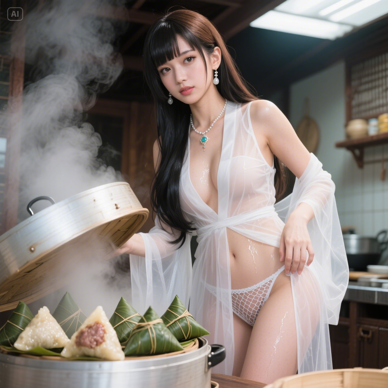 每次過節就要在廚房忙