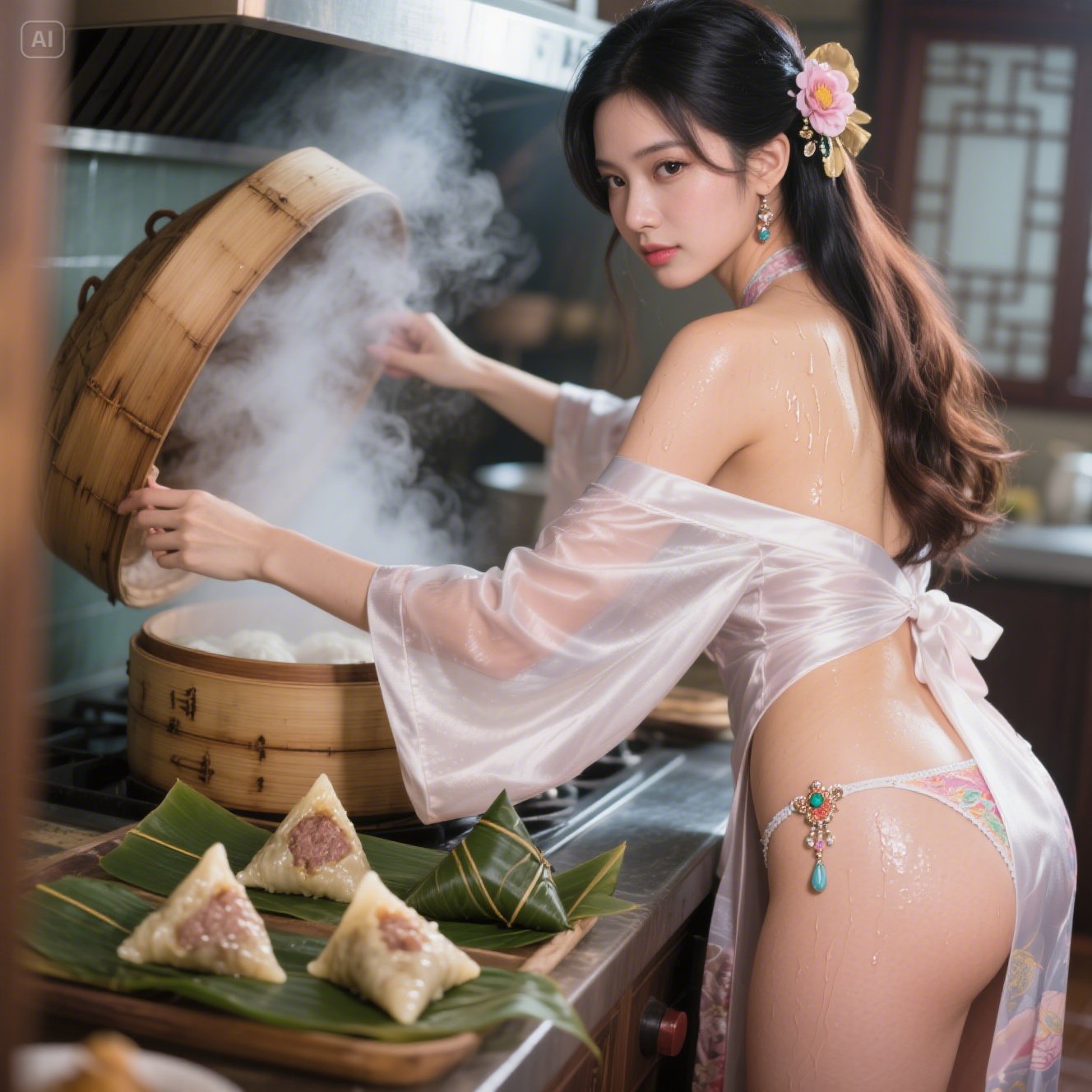 每次過節就要在廚房忙