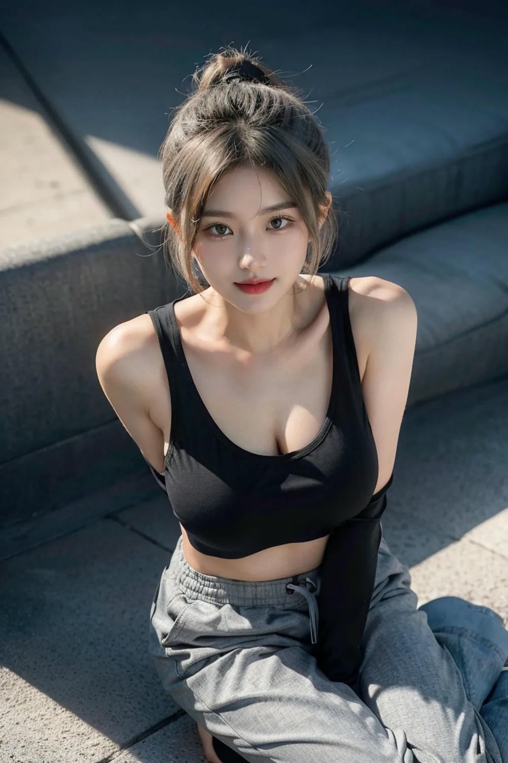 ★PATREON★ AI_KAORI - Sporty Girl with Mask On - Part 1