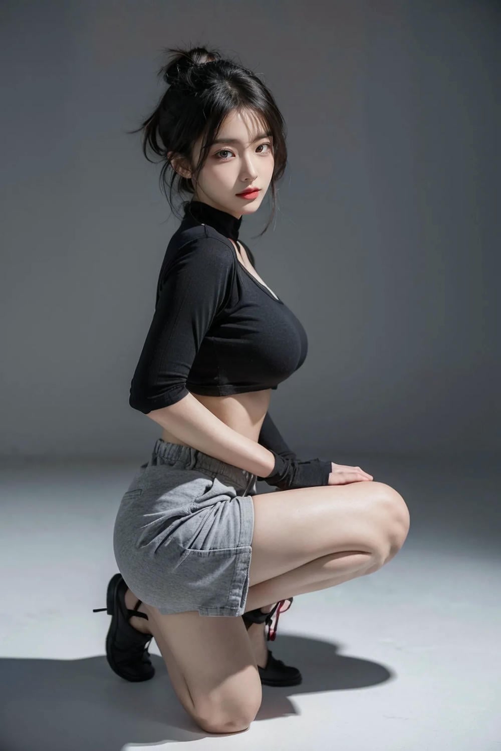 ★PATREON★ AI_KAORI - Sporty Girl with Mask On - Part 1