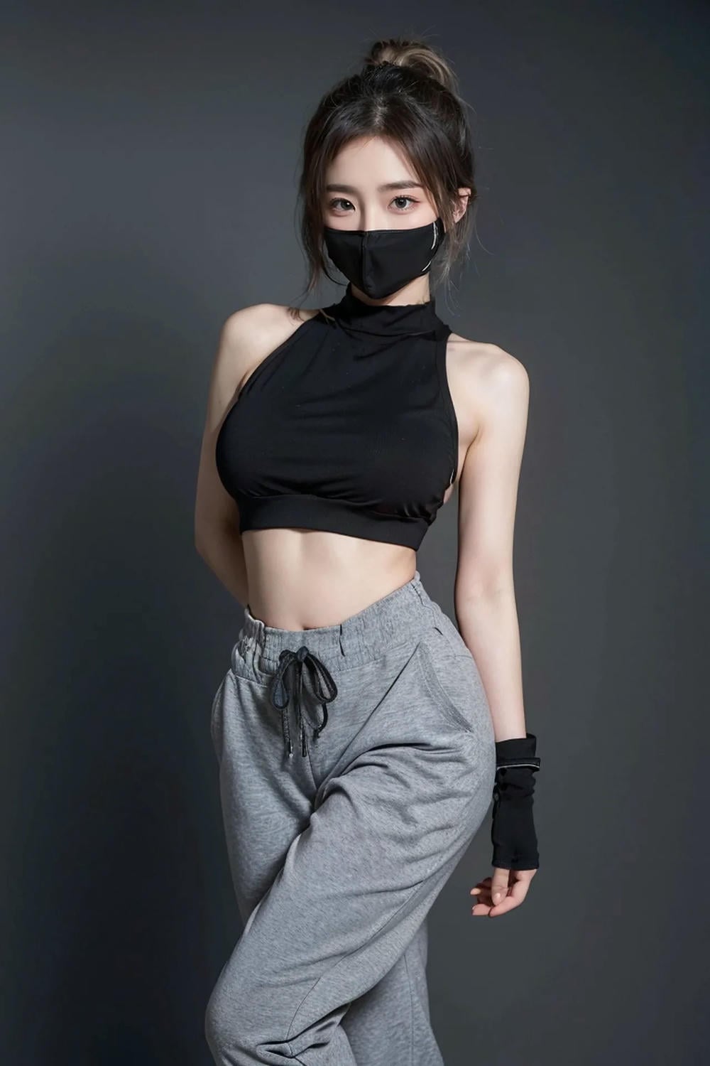 ★PATREON★ AI_KAORI - Sporty Girl with Mask On - Part 1