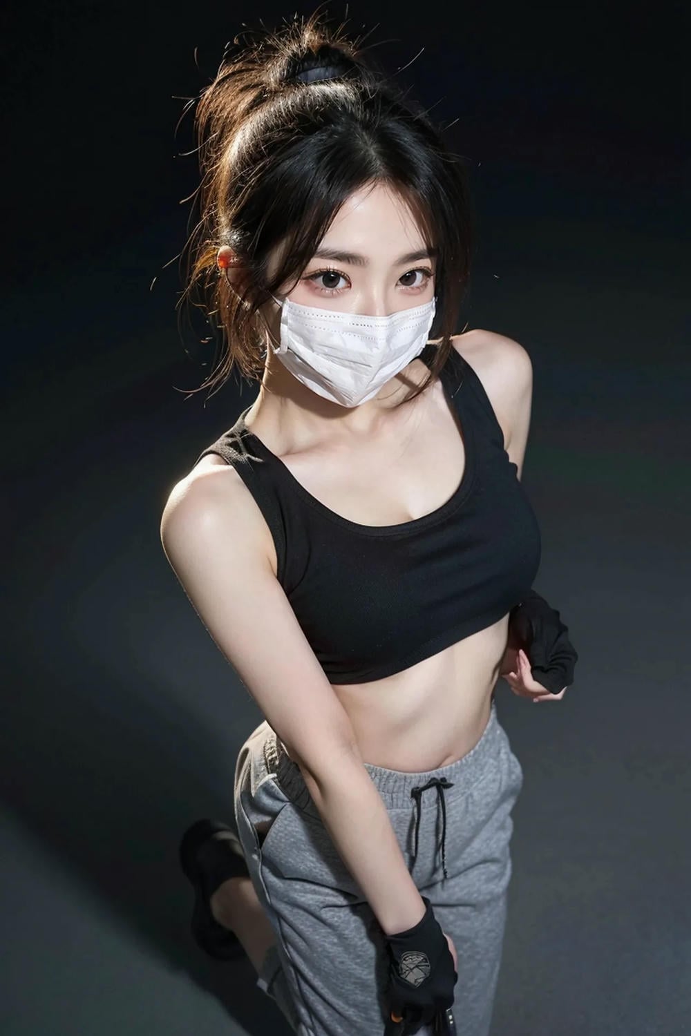 ★PATREON★ AI_KAORI - Sporty Girl with Mask On - Part 2