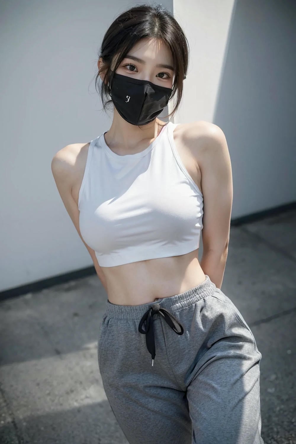 ★PATREON★ AI_KAORI - Sporty Girl with Mask On - Part 2