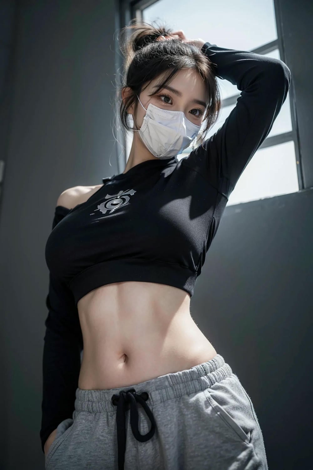 ★PATREON★ AI_KAORI - Sporty Girl with Mask On - Part 2