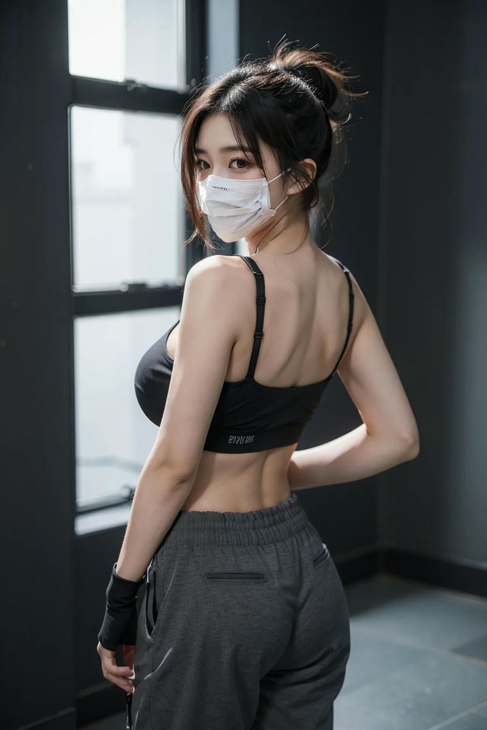 ★PATREON★ AI_KAORI - Sporty Girl with Mask On - Part 2