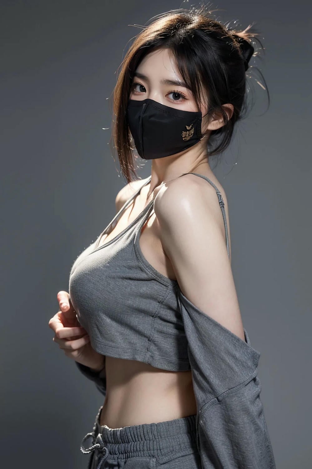 ★PATREON★ AI_KAORI - Sporty Girl with Mask On - Part 2