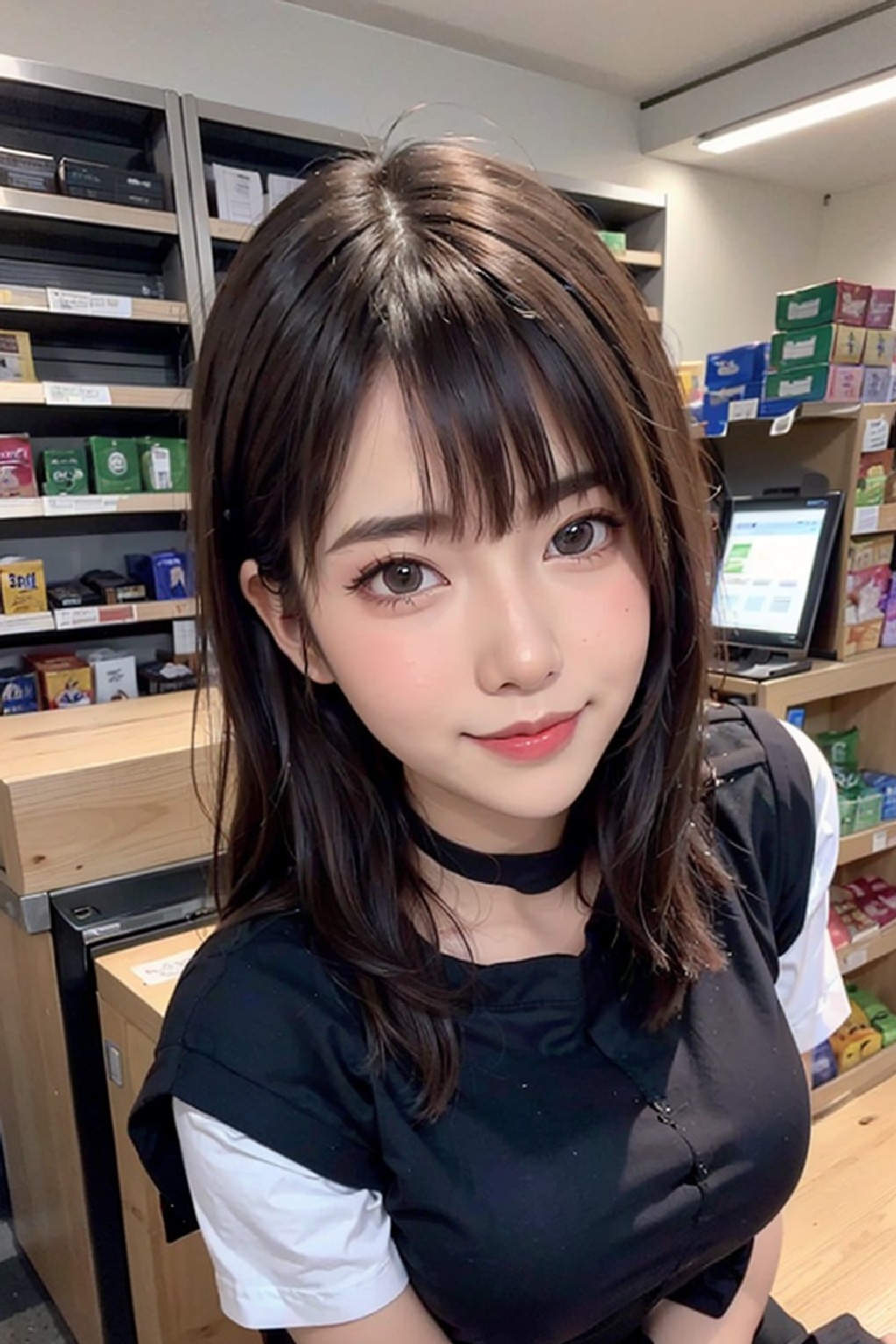 性感女便利商店店員