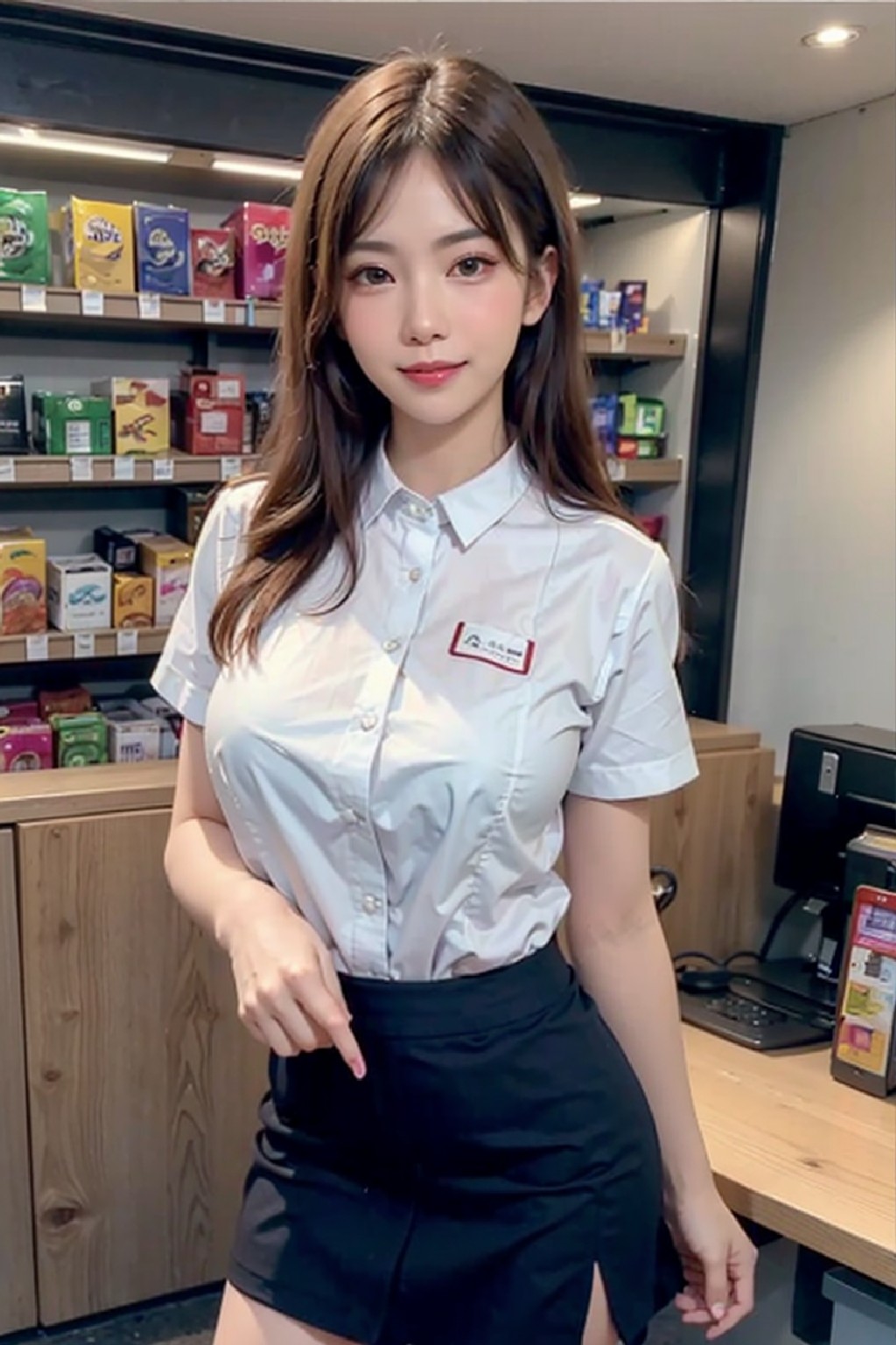 性感女便利商店店員