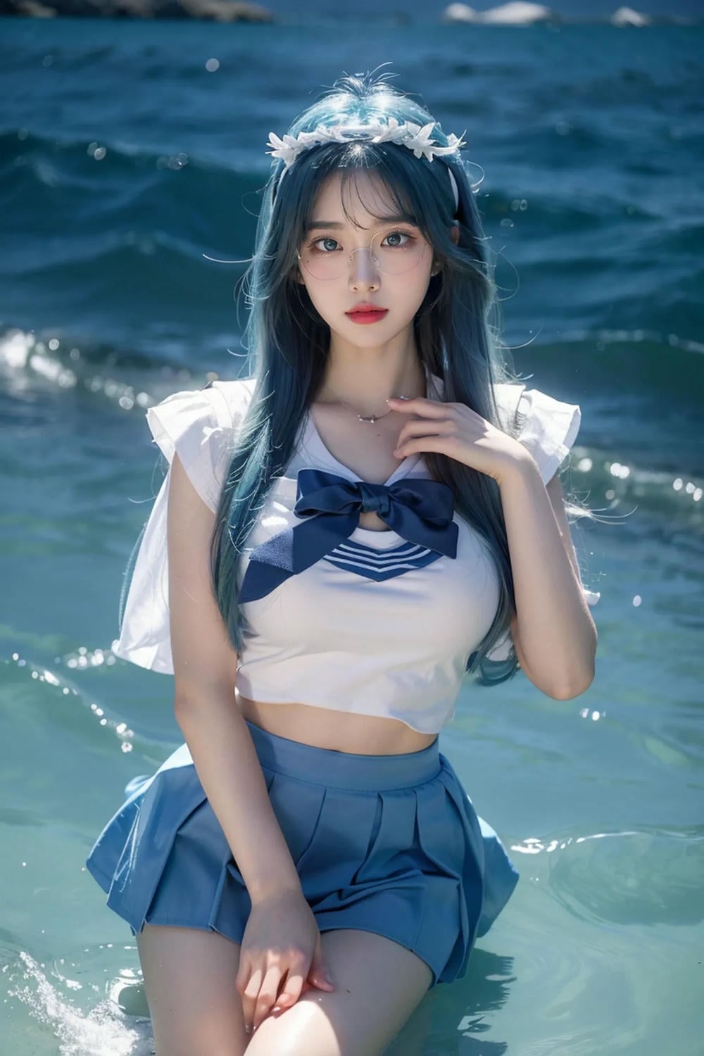 ★PATREON★ AI_KAORI - Long Hair Girl with Young Girl Outfit - Part 1