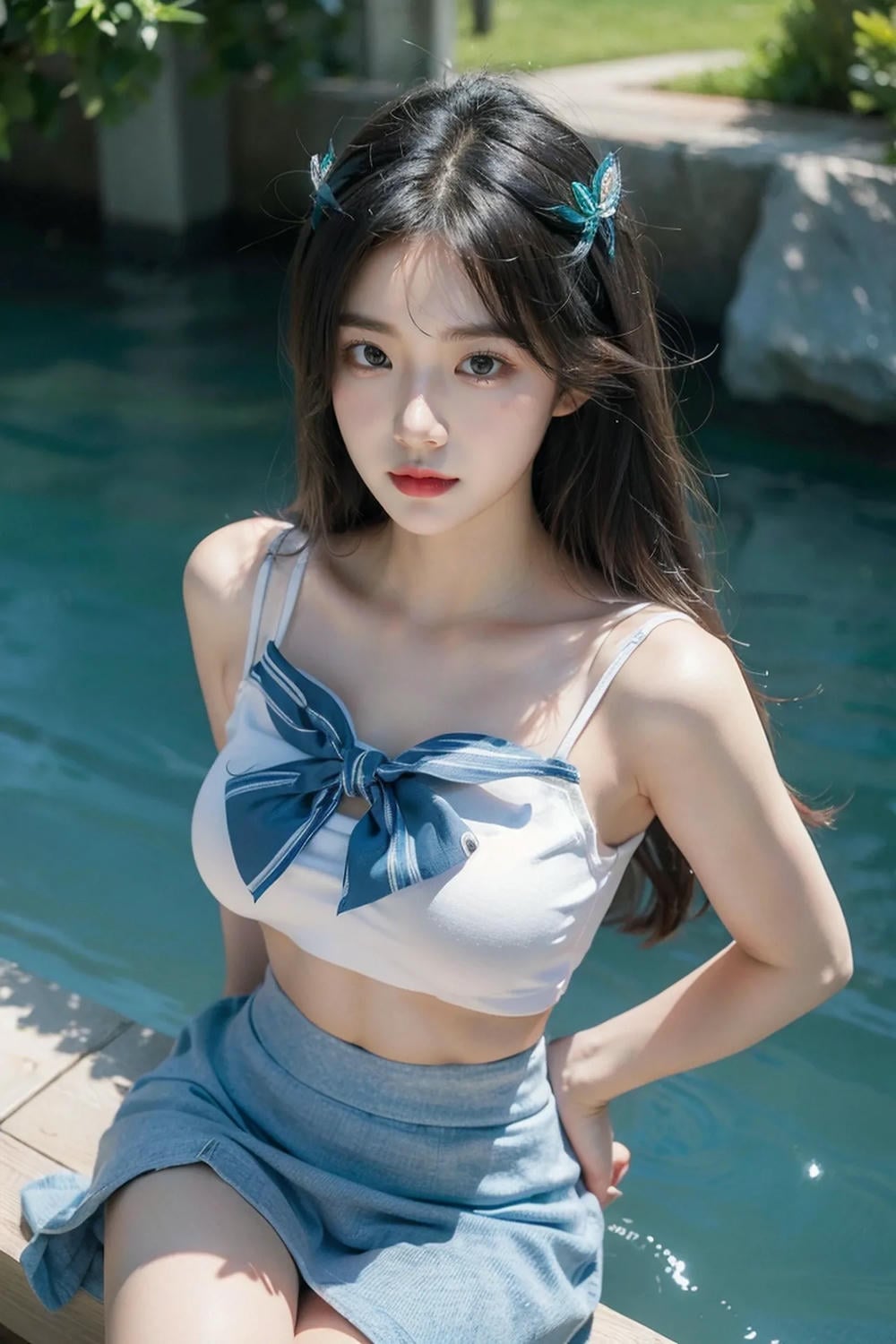 ★PATREON★ AI_KAORI - Long Hair Girl with Young Girl Outfit - Part 1