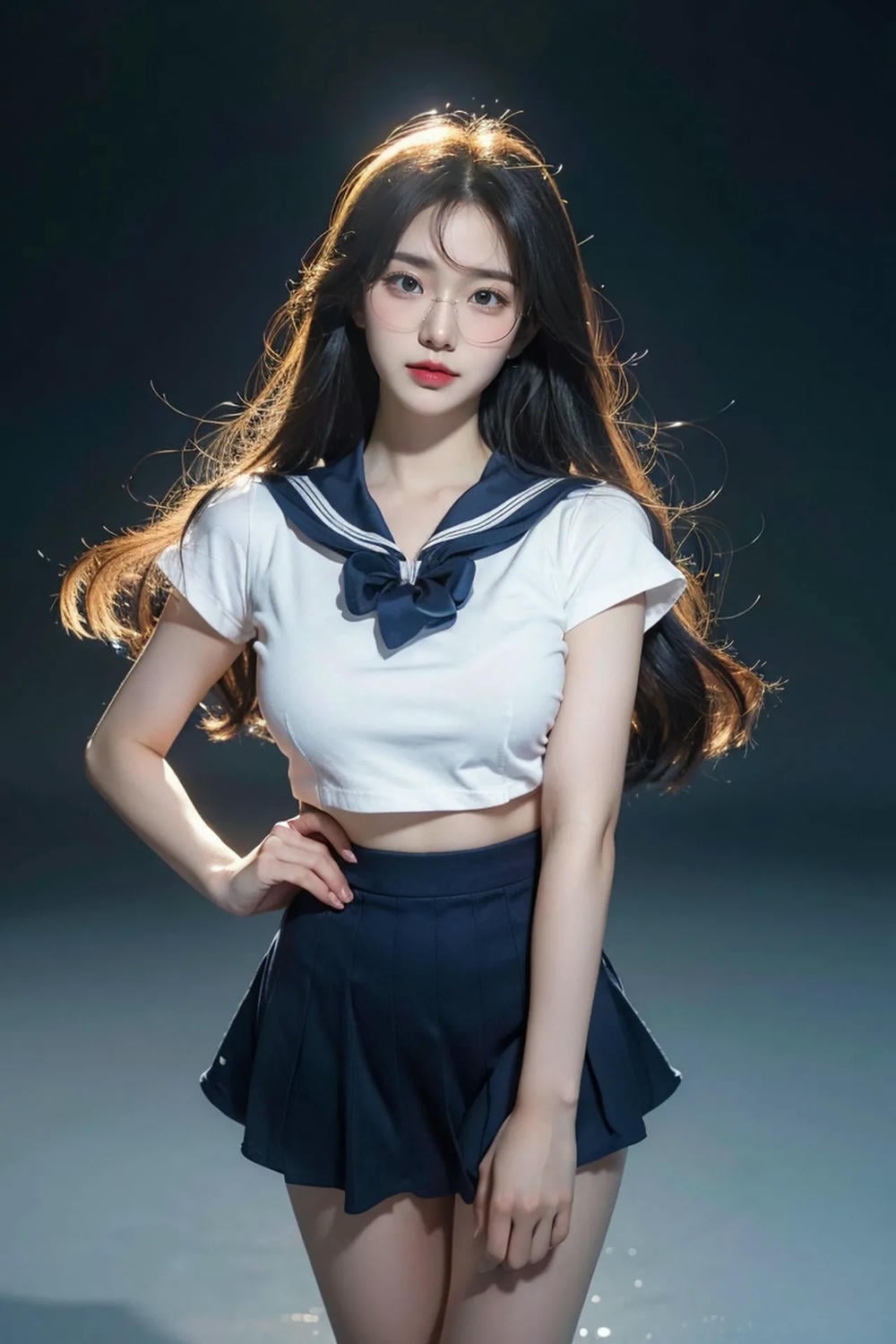 ★PATREON★ AI_KAORI - Long Hair Girl with Young Girl Outfit - Part 1