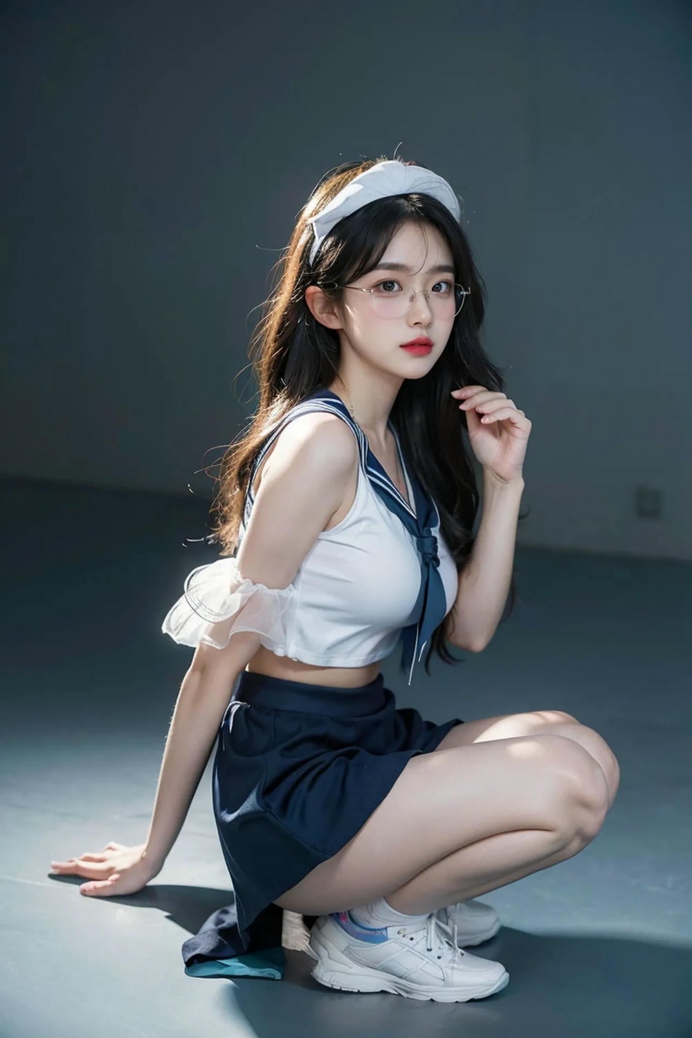 ★PATREON★ AI_KAORI - Long Hair Girl with Young Girl Outfit - Part 1