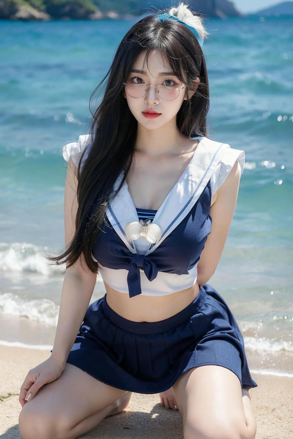 ★PATREON★ AI_KAORI - Long Hair Girl with Young Girl Outfit - Part 1