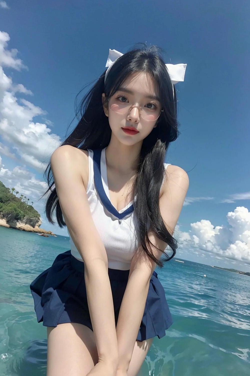★PATREON★ AI_KAORI - Long Hair Girl with Young Girl Outfit - Part 1