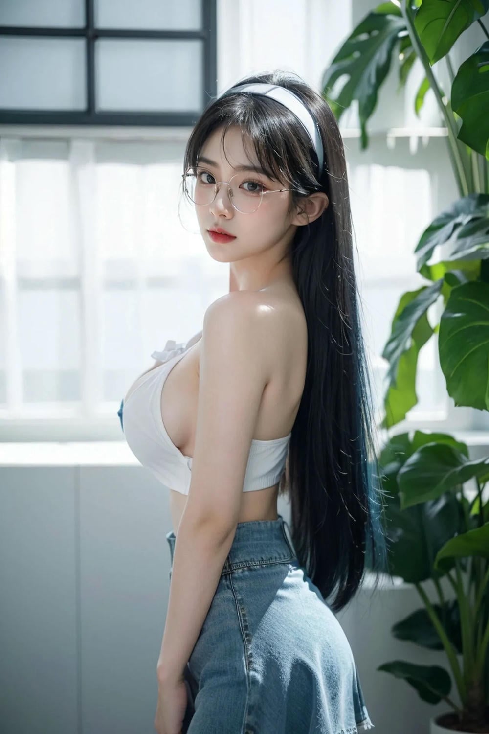 ★PATREON★ AI_KAORI - Long Hair Girl with Young Girl Outfit - Part 1