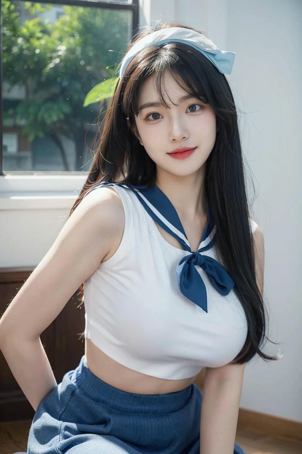 ★PATREON★ AI_KAORI - Long Hair Girl with Young Girl Outfit - Part 1