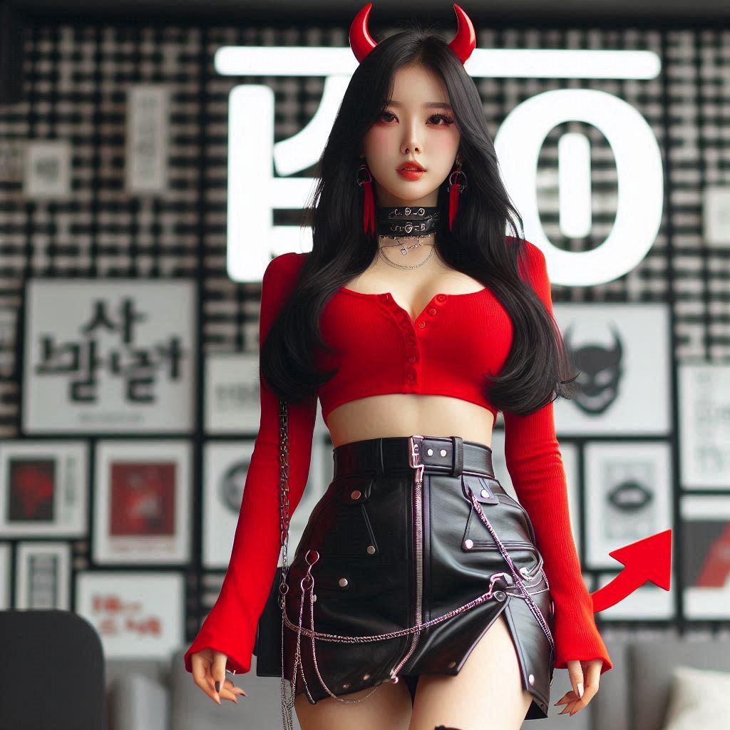 Little devil girl