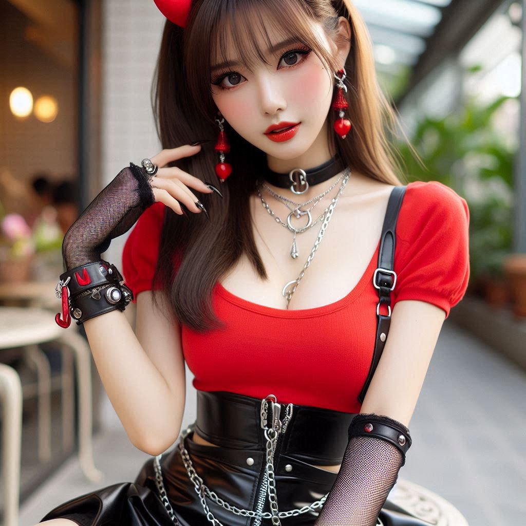 Little devil girl