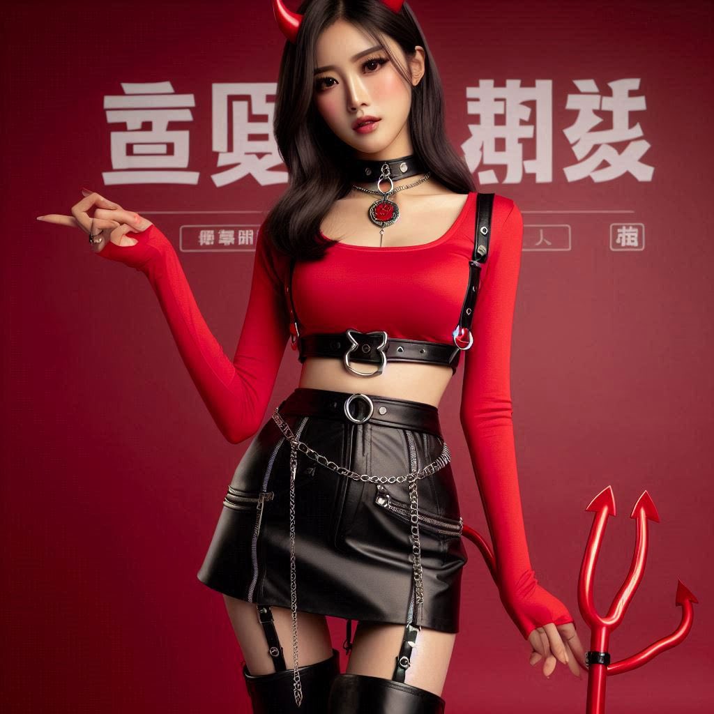 Little devil girl